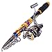Sougayilang Portable Telescopic Fishing Rod and Reel Combos Travel Spinning Fishing Pole Kits
