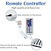 ROLiGHTiC RGB Led Light Strip Kit,32.8ft (10M) 5050 300LEDs,DC 12V Waterproof Led Strip Lights with 44Key Remote Controller and Power Adapter for Golf cart
