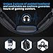PC Gaming Headset with Mic and USB RGB LED Light,Lightweight Stereo Sound Over Ear Headphones,Soft Memory Earmuffs & Noise Cancelling & Volume Control (Black)thumb 1