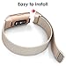 CAVN Metal Bands Compatible for Fitbit Charge 3 / Charge 3 SE Bands Women Men Small Large, Replacement Stainless Steel Accessory Watch Wrist Straps