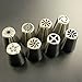 TANGCHU Russian Piping Tips Large Size Icing Syringe Set DIY Coupler Nozzle (8 PCS)