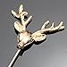 Q&Q Fashion Men Hunting Buck Deer Stag Lapel Stick Stock Pin Tie Hat Scarf Brooch Badge,3.1