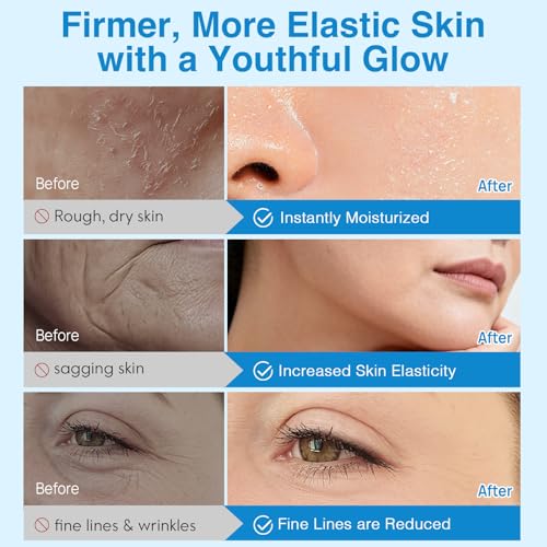 Copper Peptides Ghk-cu Serum, Ghk-cu Peptide Serum, Copper Peptide Serum for Tightening, Collagen Boosting & Hydrat, Reduces Fine Lines and Wrinkles (2PC, 60ML)