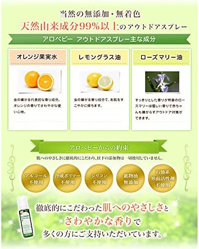 Amazon Co Jp アロベビー アウトドア スプレー 110ml 1本 ディート不使用 無添加 オーガニック 赤ちゃん こども ドラッグストア