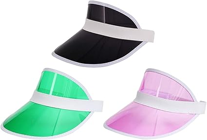 plastic sun visor caps
