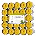 100 Citronella Oil Scented Wax Tealight Candles Bulk Yellow - Outdoor Indoor - Summer Candle Made in USA