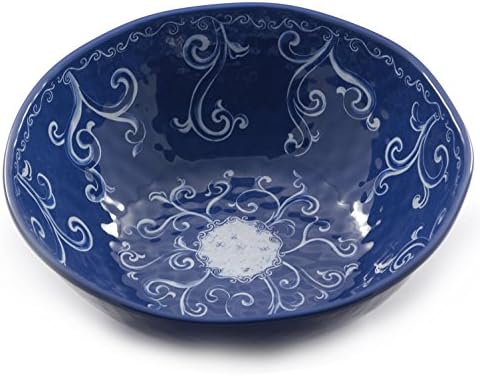 Nador Blue Salad Bowl 100% Melamine-36Cm, Melamine, 0.1 x 0.1 x 0.1 cm