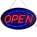 Ultima LED Neon Open Sign for Business: Jumbo Lighted Sign Open with Flashing Mode – Large Indoor Electric Light up Sign for Stores (23 x 14 in) Includes Business Hours and Open & Closed Sign