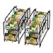 Beverage Can Rack, Stackable Soda Can Dispenser Organizer holded for Fridge, Freezer, Kitchen, Countertops, Bronze, 4 Packs