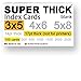 100 SUPER THICK 3x5, 17pt, blank, heavyweight index cards, note cards, postcards, flash cards