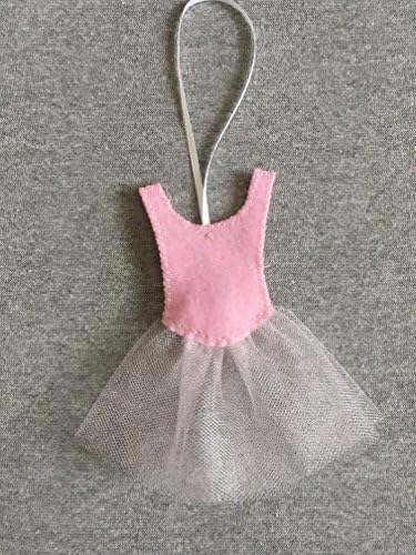 Ballerina Pink Dress Christmas Ornament