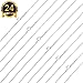 SUBANG 24 Pcs Necklace 1.2 mm 18 Inches 925 Silver Plated Snake Chain Necklace with Lobster Clasps for Jewelry Making