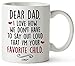 LiliWair Gifts For Dad From Daughter Son for Christmas, Dad Gifts, Father Coffee Mug for Husband from Wife Happy Funny First Birthday Mugs For Father, Daddy Stepdad Stepfather Step Dad's Presents Cup
