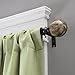 Kenney KN80436 Marble Ball End Standard Decorative Window Curtain Rod, 36-66