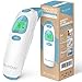 Baby Forehead and Ear Thermometer – Infrared Digital Fever Detector Family First Aid Essential for Infants, Babies, Kids, Adults – FDA & CE Approved Medical Instant Read Thermometer + Storage Bag
