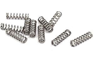 ZAQW 0.5mmx3mmx10mm 304 Stainless Steel Compression Springs Silver Tone 10pcs