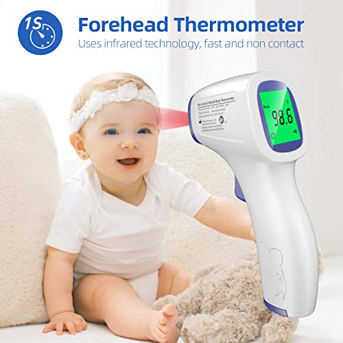 Non Contact Thermometer Forehead Thermometer, Medical Digital Infrared Thermometers with LCD
