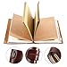 Leather Journal, Vintage Refillable Travelers Notebook with Line Paper+ 1 PVC Zipper Pocket +18 Card Holder for Women 4.7 X 7.9in (Brown)