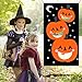 JINSEY Halloween Pumpkin Bean Bag Toss Games with 3 Bean Bags, Halloween Games for Kids Party Decoration (Pumpkin Bean)