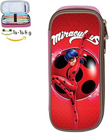 cx007 Miraculous_Lb Pencil Case Pouch Stationary Case Makeup Cosmetic Bag