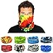 kilofly 6/8 pc Neck Gaiter Headband Bandana Seamless Headwear Head Wrap Set
