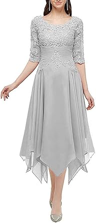 half sleeve mother of the bride dresses long
