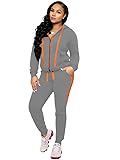 Nimsruc Two Piece Outfits For Women Jogging Suits