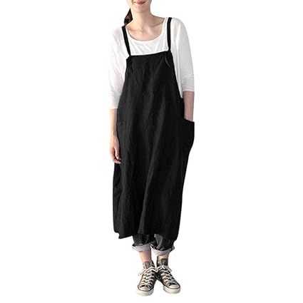 maxi pinafore dress
