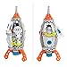 Bloco Toys 3 In 1 Galactic Mission | STEM Toy | Astronaut Spacecraft, Shuttle Rocket | DIY Building Construction Set (210 Pieces)