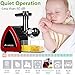 Aobosi Slow Masticating juicer Extractor, Cold Press Juicer Machine, Quiet Motor, Reverse Function, High Nutrient Fruit and Vegetable Juice with Juice Jug & Brush for Cleaning (Bright Red)