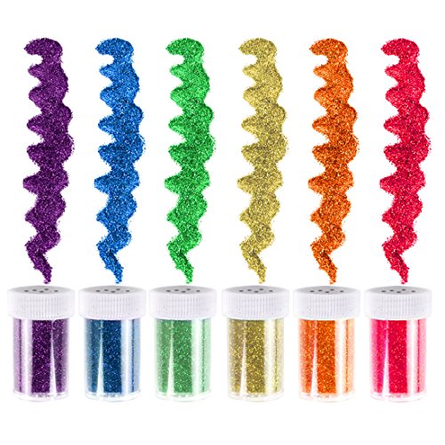 Glitter Shakers Wokaar DIY Crafts Ultra Fine Glitter Shake Set 24 Pack Assorted Colors for Arts, Crafts,Body, Face, Slime, Party Invitations, Holiday Crafts