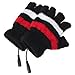 Eforstore Fingerless Gloves Laptop Gloves USB 2.0 Heated Half Finger Fingerless Winter Warm Hand Warmer Mittens for Women Girls
