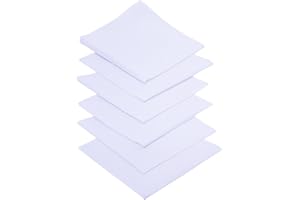 SCOTAMALONE Handkerchiefs for men,Pure Cotton Soft white Handkerchieves