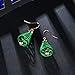 Christmas Tree Dangle Hook Earrings, Holiday Party Drop Earrings, Festival Gift Idea, Thanksgiving Themed Earrings, Small Cute Christmas Costume Jewelry for Women Girls, Handmade Xmas Tree Earrings
