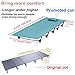 YAHILL Ultralight Folding Camping Cot Sleeping Collapsible Portable Foldable Bed Aluminum Replacements for Tent Backpack, Adults Youth Outdoor Travel Hiking Fishing Hunting (Grey -2nd Generation)
