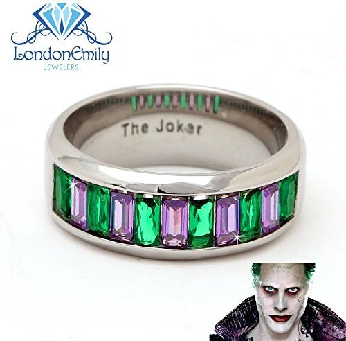 London Emily Jewelers Joker Marvel Comics Inspired Man or Woman Ring