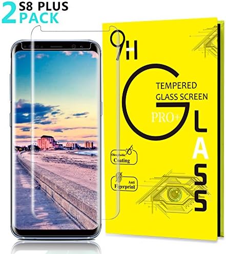 Samsung Galaxy S8 Plus Screen Protector [2 Pack], Cankepi [Anti-scratch] [9H Hardness][Anti-Fingerprint][HD Clear][Case Friendly][Full Coverage][Bubble-Free] Screen Protector Film Tempered Glass