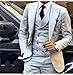 JY Men's Fashion 3 Pieces Men Suits Wedding Suits for Men Groom Tuxedos Dark Gray