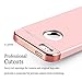 iPhone 5S Case, iPhone 5 Case, iPhone SE Case, COOLQO 3in1 Ultra-Thin Hard Matte Finish Plastic [Tempered Glass Screen Protector] Shockproof Electroplate Cover Skin for Apple iPhone 5S_Rose Gold