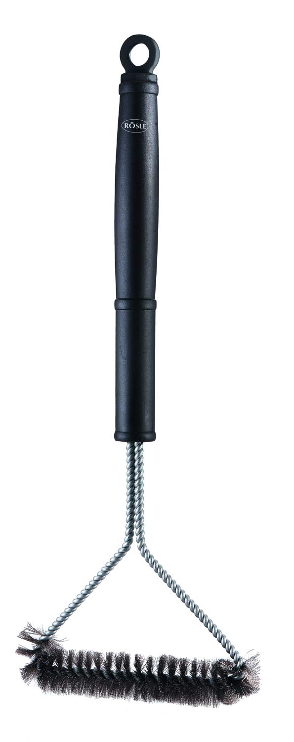 Rösle 25168 Grill Cleaning Brush, Stainless Steel, 16.9-Inch