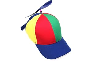 Baseball Mens, Baseball with Propeller Funny Propeller Hat Creative Airscrew Hat Multi-color Baseball Hat for Adult Practical