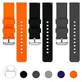 Vetoo New Arrival quick release silicone watch bands, choose color and width 18mm, 20mm, 22mm, 8 colors rubber replacement band strap for men women