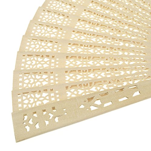 Aeroway Sandalwood Fan (Set of 48 pcs) - Baby Shower Gifts & Wedding - Thumbnail 7
