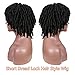 FASHION IDOL Spring Twist Braids Wig Curly Jamaican Bounce Jumpy African Bomb Twist Braids Wig Sythetic Short Natural Black Wig For Black Women (1B)