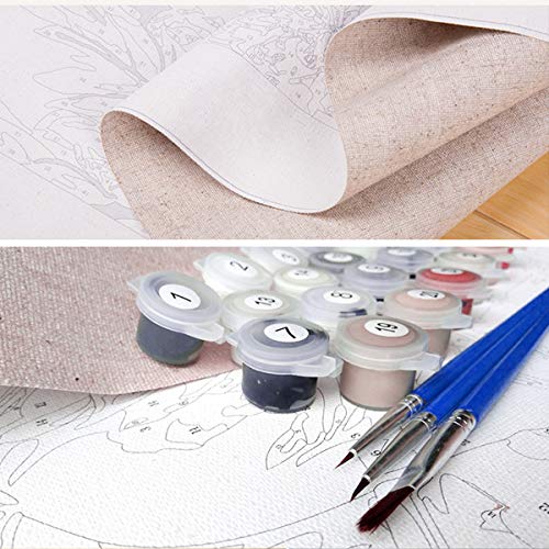 YIMAKJ Malen Nach Zahlen Set, DIY Handgemalt Ölgemälde Geschenk für Erwachsene und Kinder Home Haus Dekor 40 * 50 cm – Bild 5