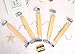 Tosnail Natural Wood Collection Skirt Hangers with Clips, Pant Slack Hangers - 10 Pack