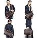 S-ZONE Vintage Leather Briefcase 15.6 Inch Laptop Messenger Shoulder Satchel Bag
