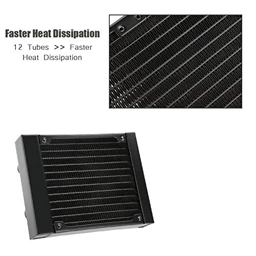 Mugast-SR-LFG14-Intercambiador-de-Calor-Radiador-para-PC-con-12-Tubos-Refrigerador-por-Agua-Computadora-Separador-de-Agua-para-PC-120mm