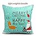 instecho 1 6 Packs Christmas Pillow Covers