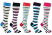 Socks n Socks - Women's 5-pair Striped Design Turkish Cotton Knee high Socks